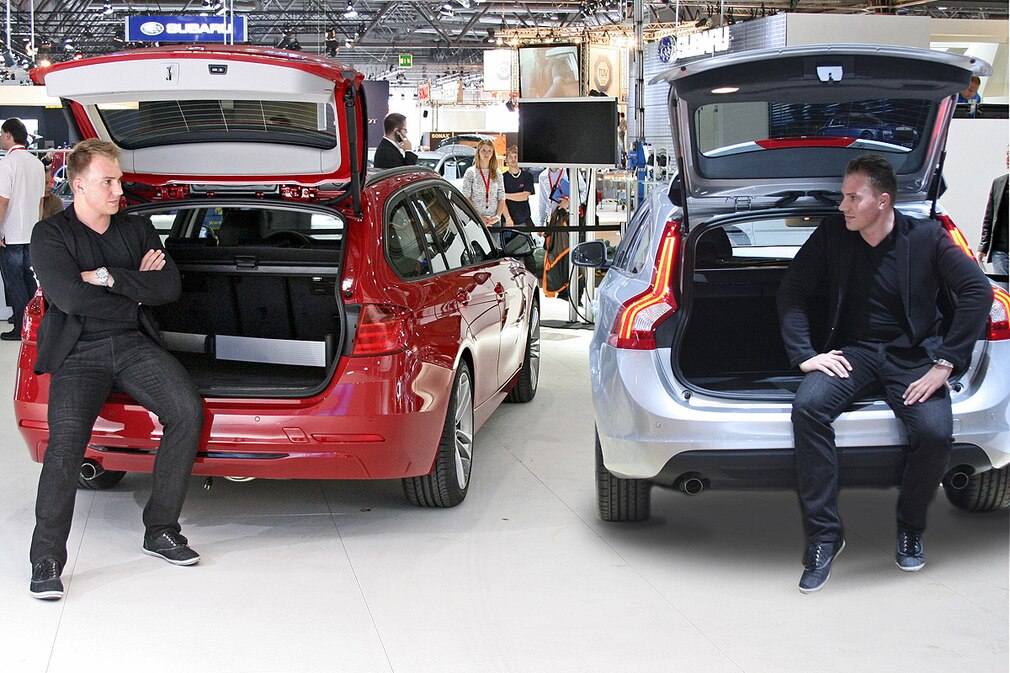 BMW 3er, Volvo V60 Sitzprobe BMW 3er, Volvo V60 Sitzprobe